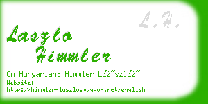 laszlo himmler business card